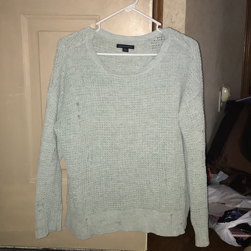 Distressed American Eagle Sweater